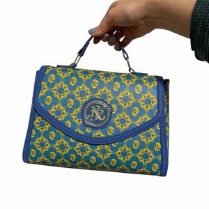 Disney Parks Rivera Resort Blue And Yellow Loungefly Satchel Crossbody NWT